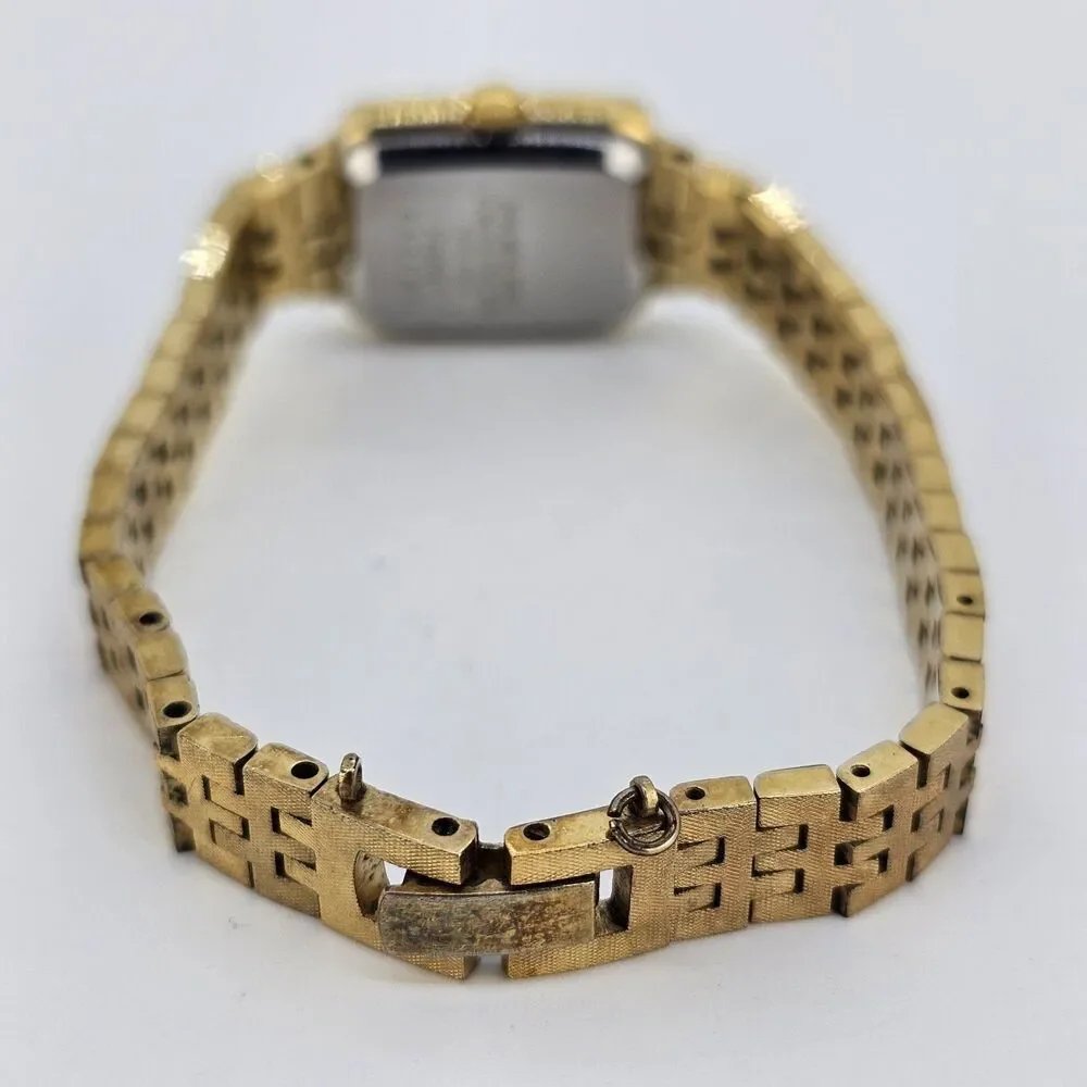 VTG Pulsar Watch Women 19MM Gold‎ Tone Dial Gold Bracelet 6.5